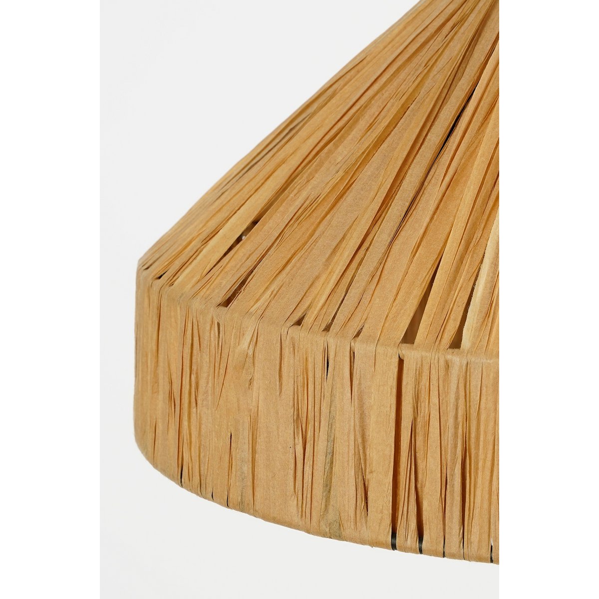 Lampe suspendue Elisa raphia naturel Ø40 cm — Lumière bohème