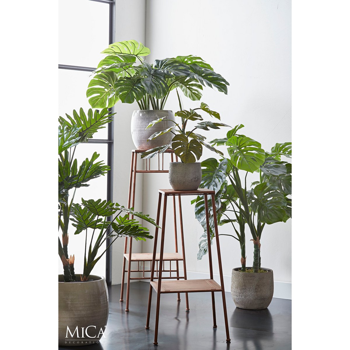 Monstera artificiel 100 cm — L’icône végétale des intérieurs modernes