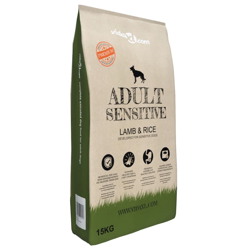 Sac vidaXL Adult Sensitive Lamb and Rice de 15 kg