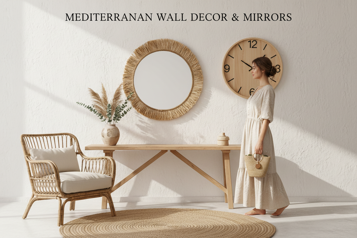 Miroirs & Décoration murale - Miroir raphia