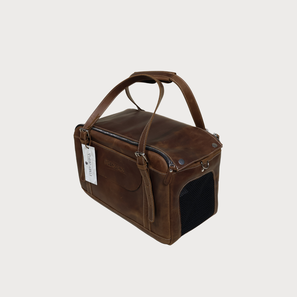 Sac de transport en cuir véritable pour chien et chat – PAWEREA