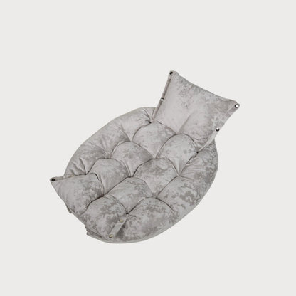 Lit pour chien transformable MALIBU – Velours marbre beige clair