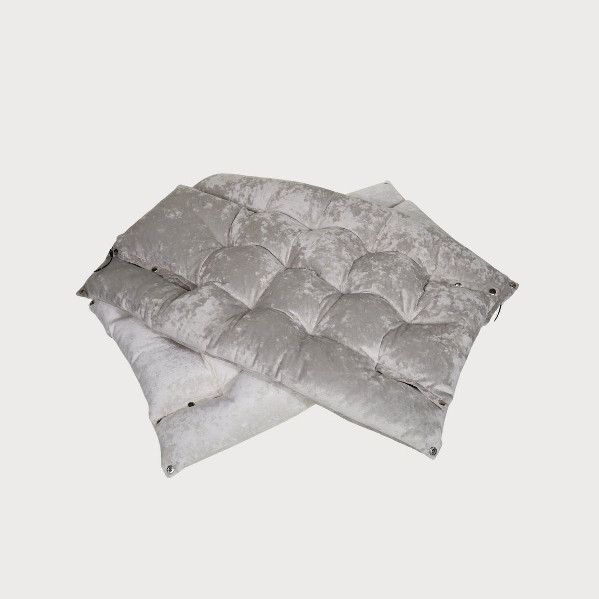 Lit pour chien transformable MALIBU – Velours marbre beige clair