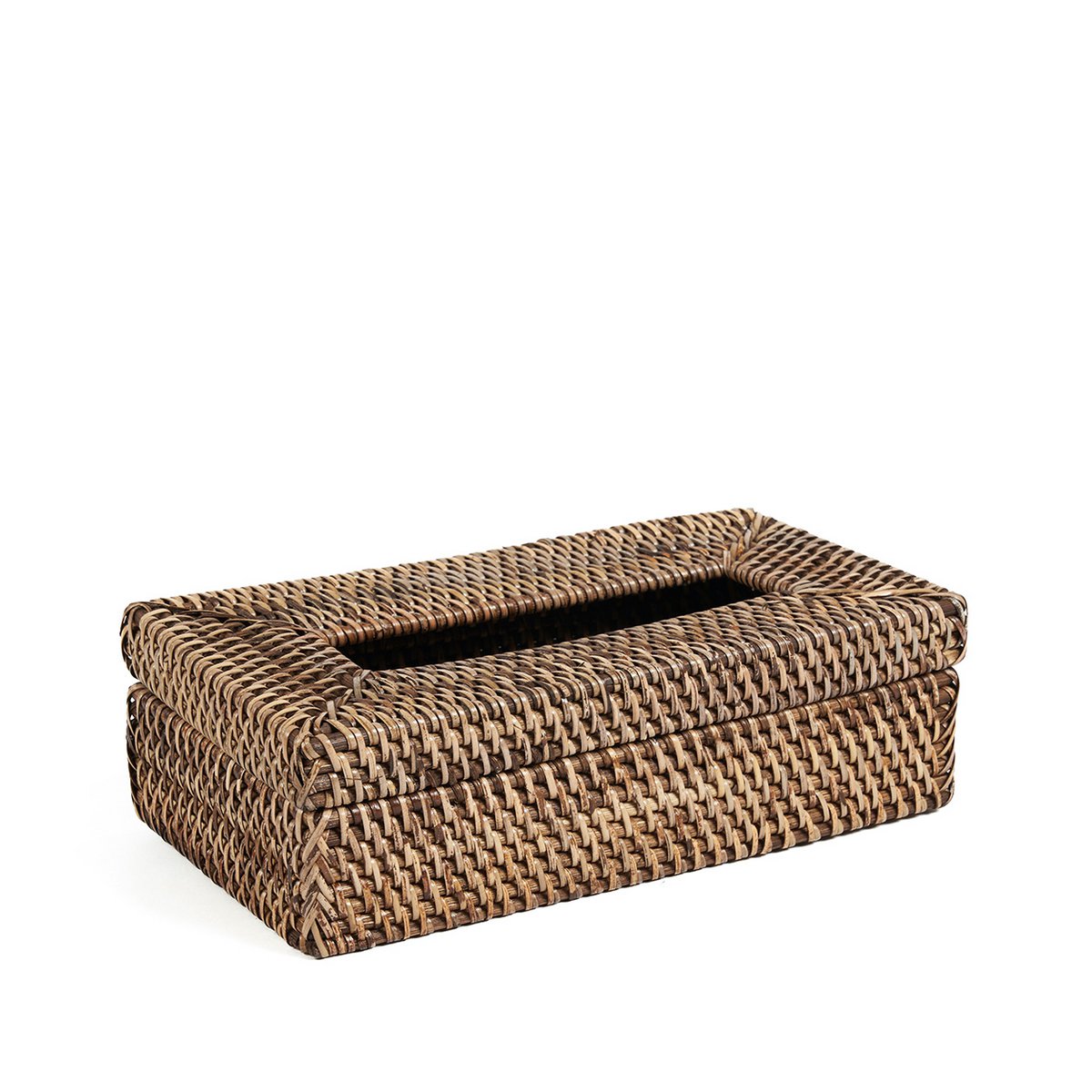 La Boîte à Mouchoirs Classique en Rotin - Brun Naturel