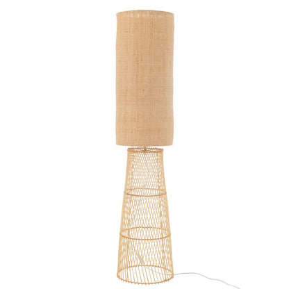 J-Line Lampe Chambre Lin/Bambou Naturel