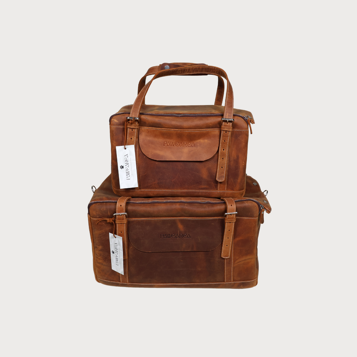 Sac de transport en cuir véritable pour chien et chat – PAWEREA