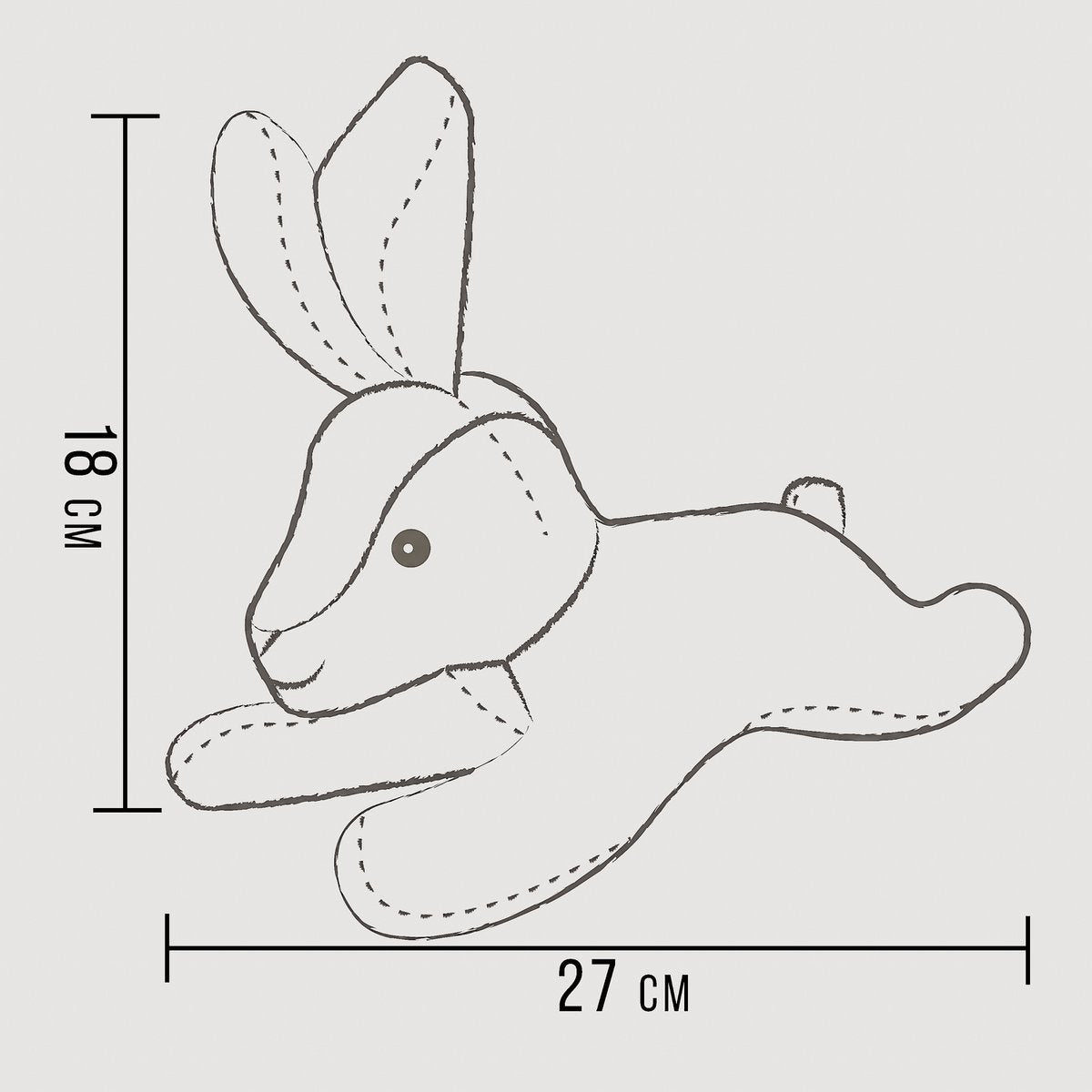 Haru — Le lapin compagnon de jeu pour chien