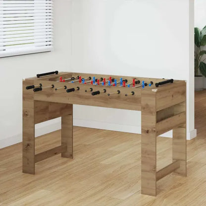 Baby-foot en bois chêne artisanal vidaXL