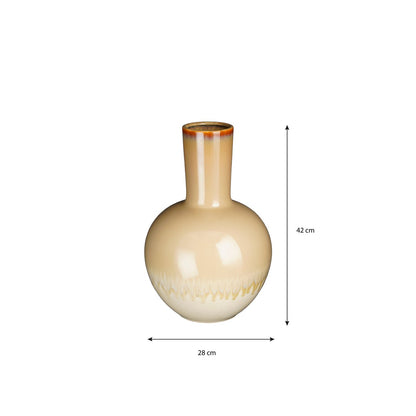 Holm cream ceramic vase 42 cm
