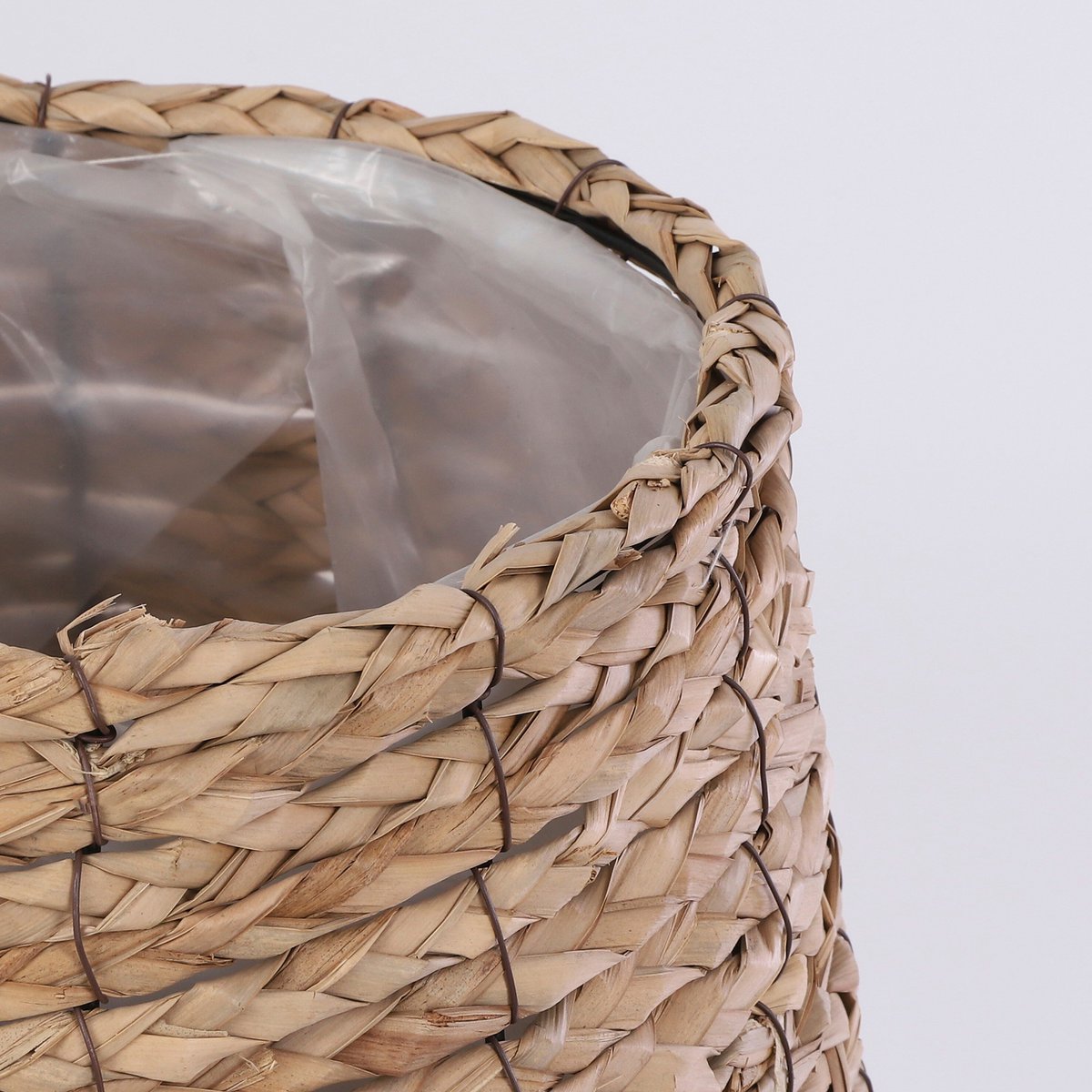Panier Avalon fibres naturelles 31 cm — Cache-pot bohème