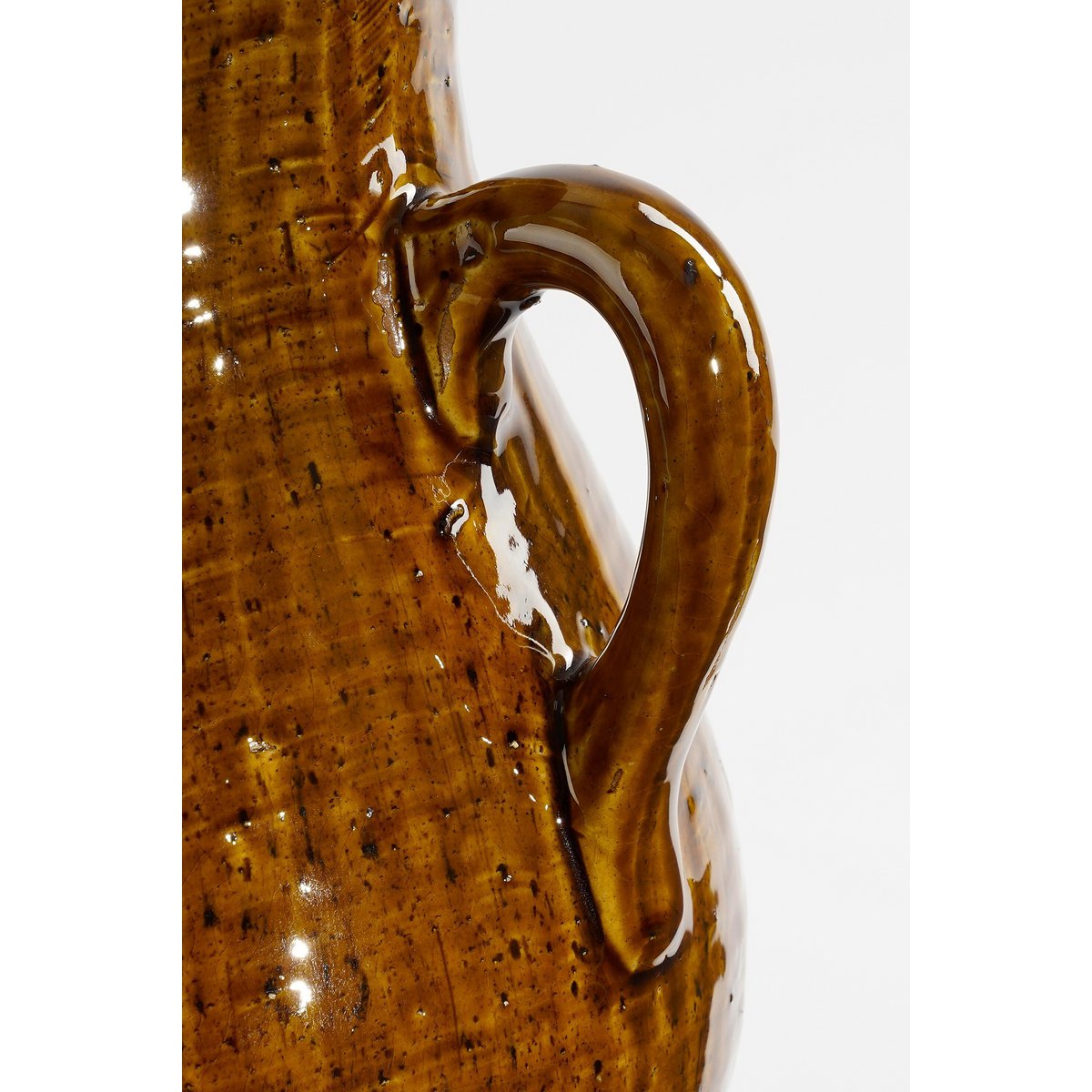 Amphore Elena céramique brun 39 cm — Esprit méditerranéen