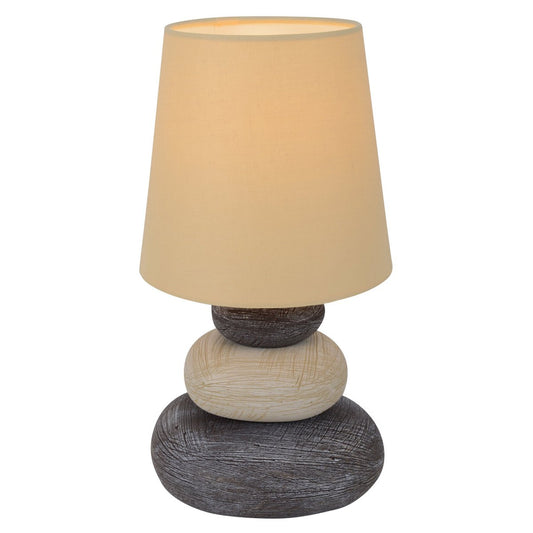 Lampe de table Stoney céramique effet pierre 31 cm — Lumière minérale