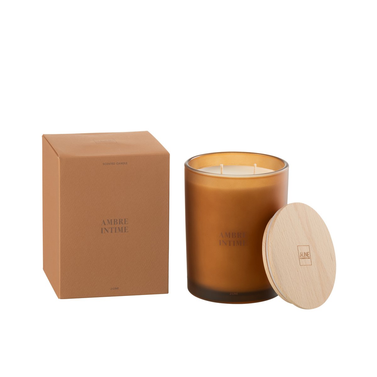 Bougie parfumée Ambre Intime — Chaleur ambrée & élégance cocooning