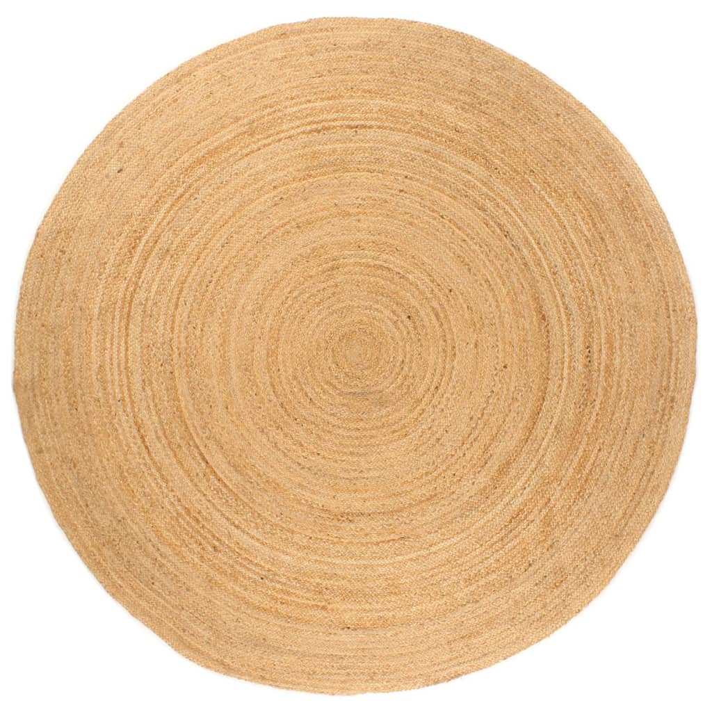Tapis rond en jute tressé 180 cm — Élégance naturelle & chaleur authentique