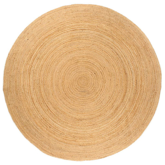 Tapis rond en jute tressé 180 cm — Élégance naturelle & chaleur authentique