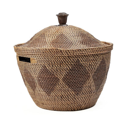 Cesta Crown de ratán natural