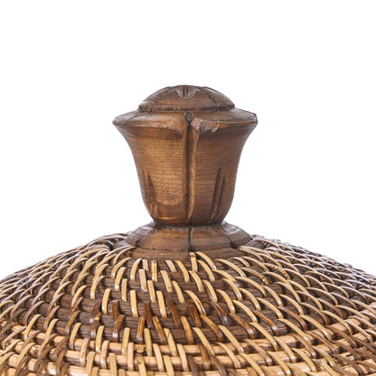 Cesta Crown de ratán natural