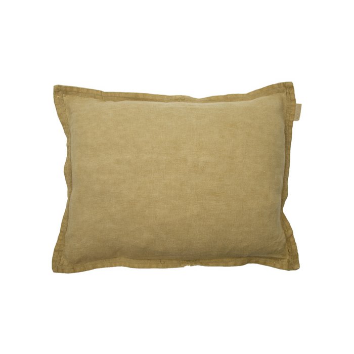 Coussin en lin Anna Gingembre 50×40 cm