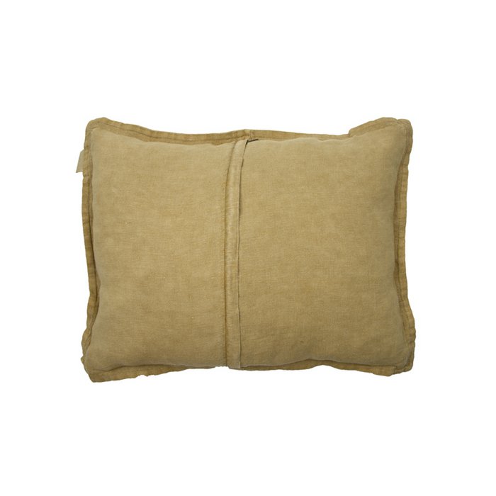 Coussin en lin Anna Gingembre 50×40 cm