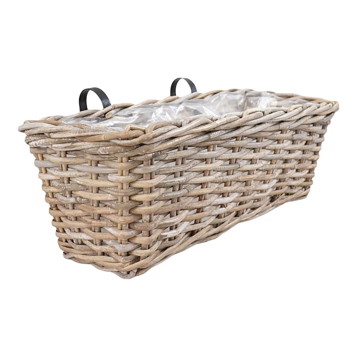 Jardinière Batu en Rotin Kubu Naturel 60 cm