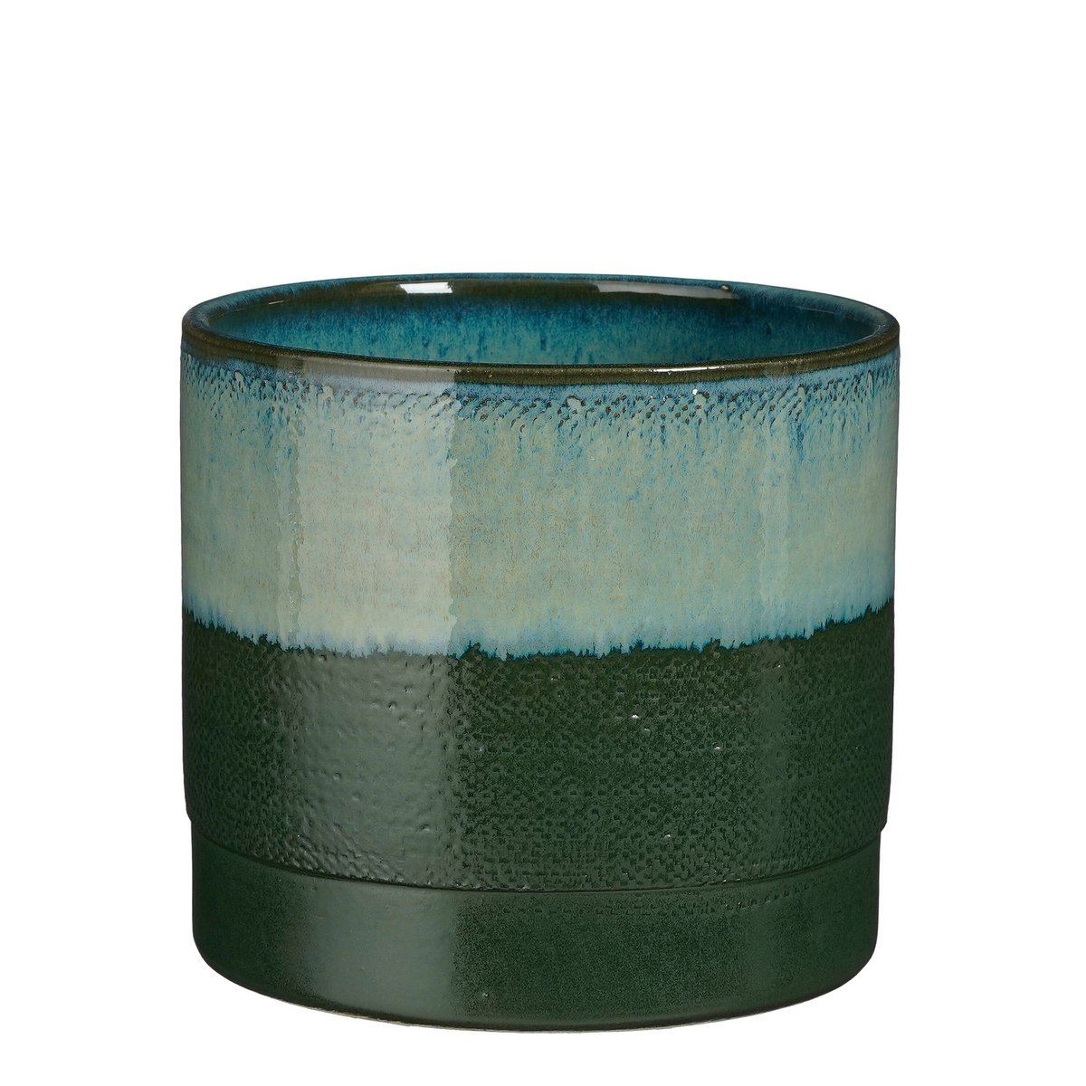 Cache-Pot Olof en Faïence Artisanale Brun Émaillé — Ø22 x H20 cm