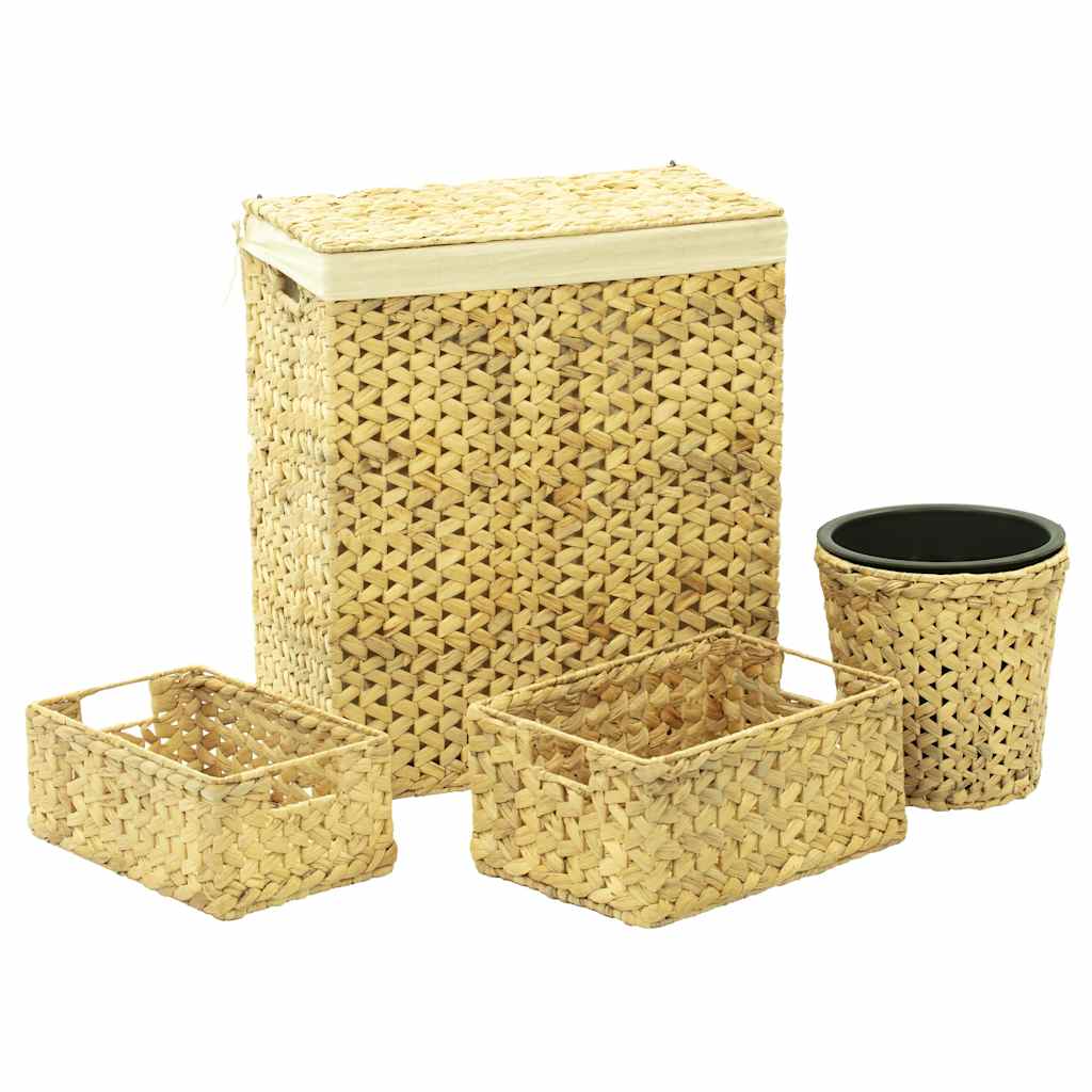 Ensemble salle de bain 4 pièces jacinthe d’eau naturelle - vue produit