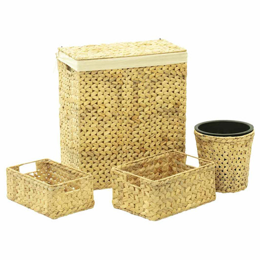 Ensemble salle de bain 4 pièces jacinthe d’eau naturelle - vue produit