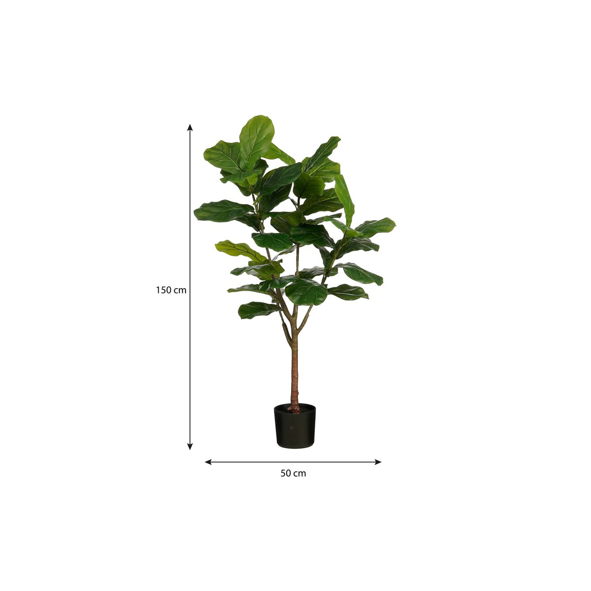 Ficus Lyrata artificiel 150 cm — Présence végétale luxueuse