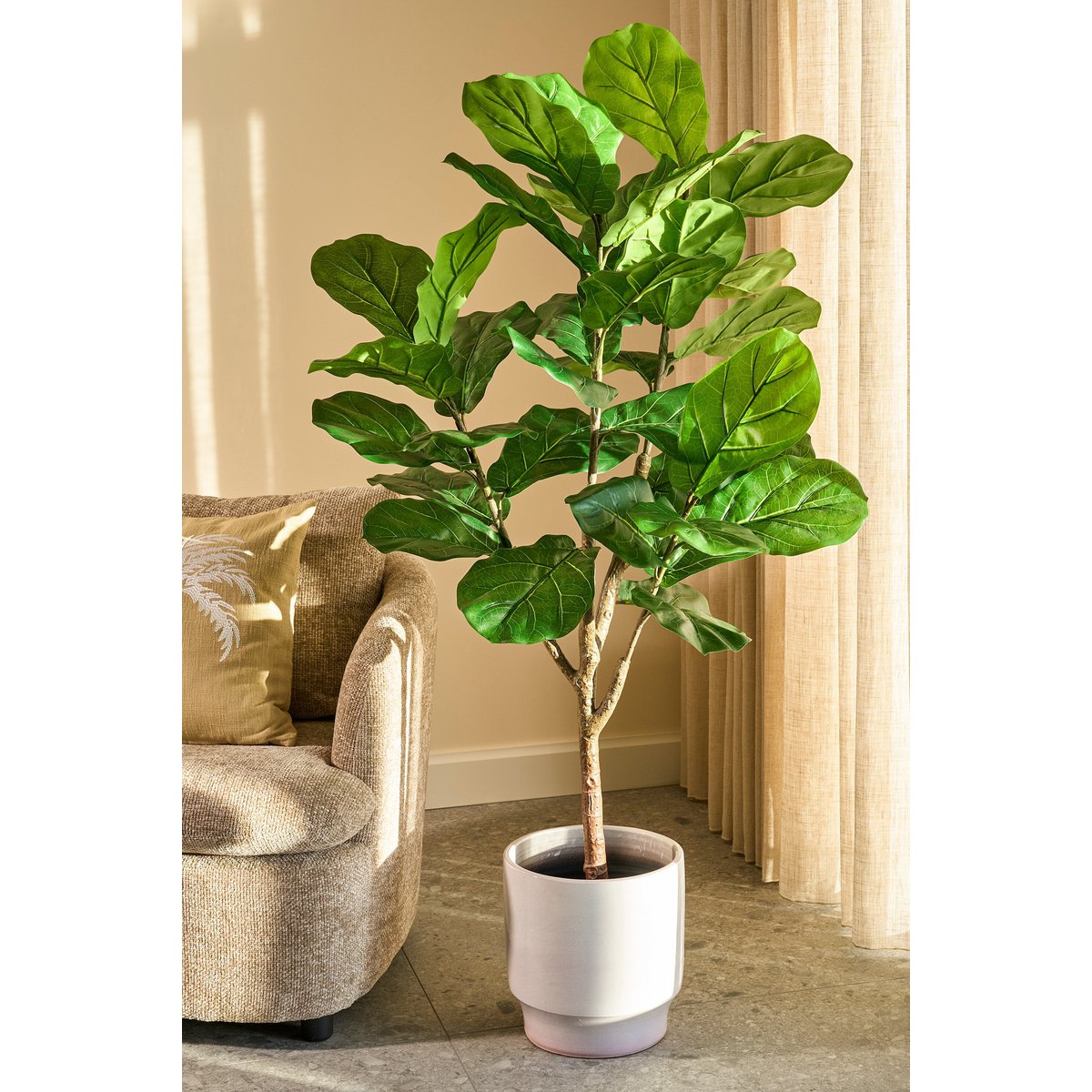 Ficus Lyrata artificiel 150 cm — Présence végétale luxueuse