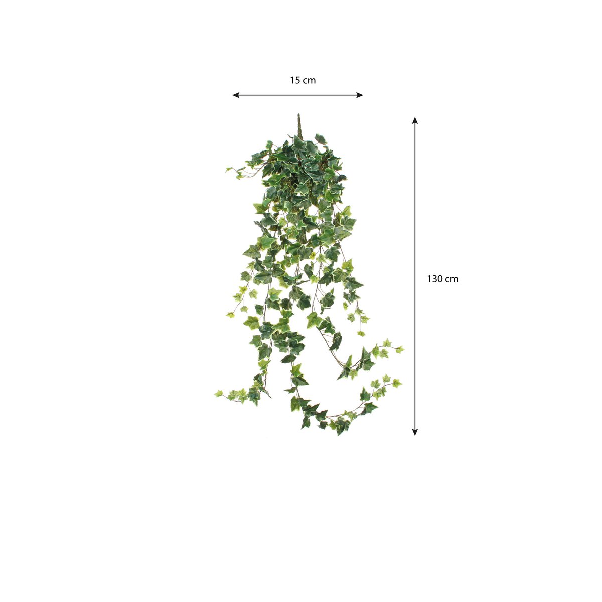 Lierre artificiel suspendu 130 cm — Cascade végétale naturelle