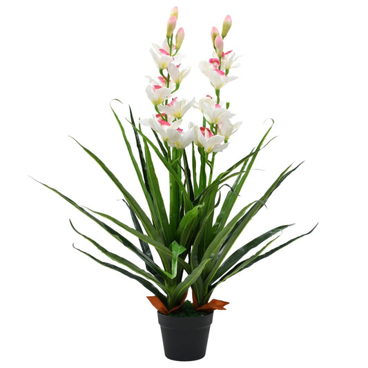 Orchidée Cymbidium artificielle 100 cm — Élégance florale intemporelle