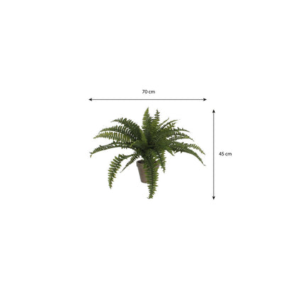 Artificial green fern Ø70 cm