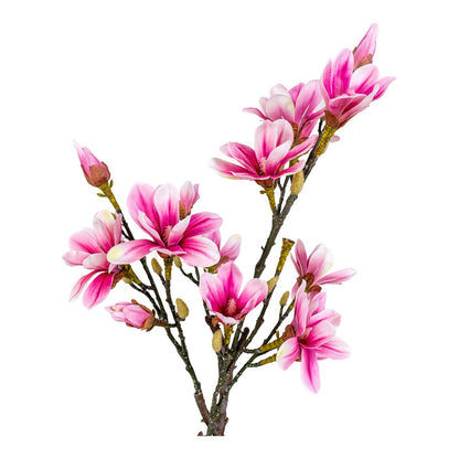 P22 magnolia artificiel rose en pot 75 cm decoration interieure
