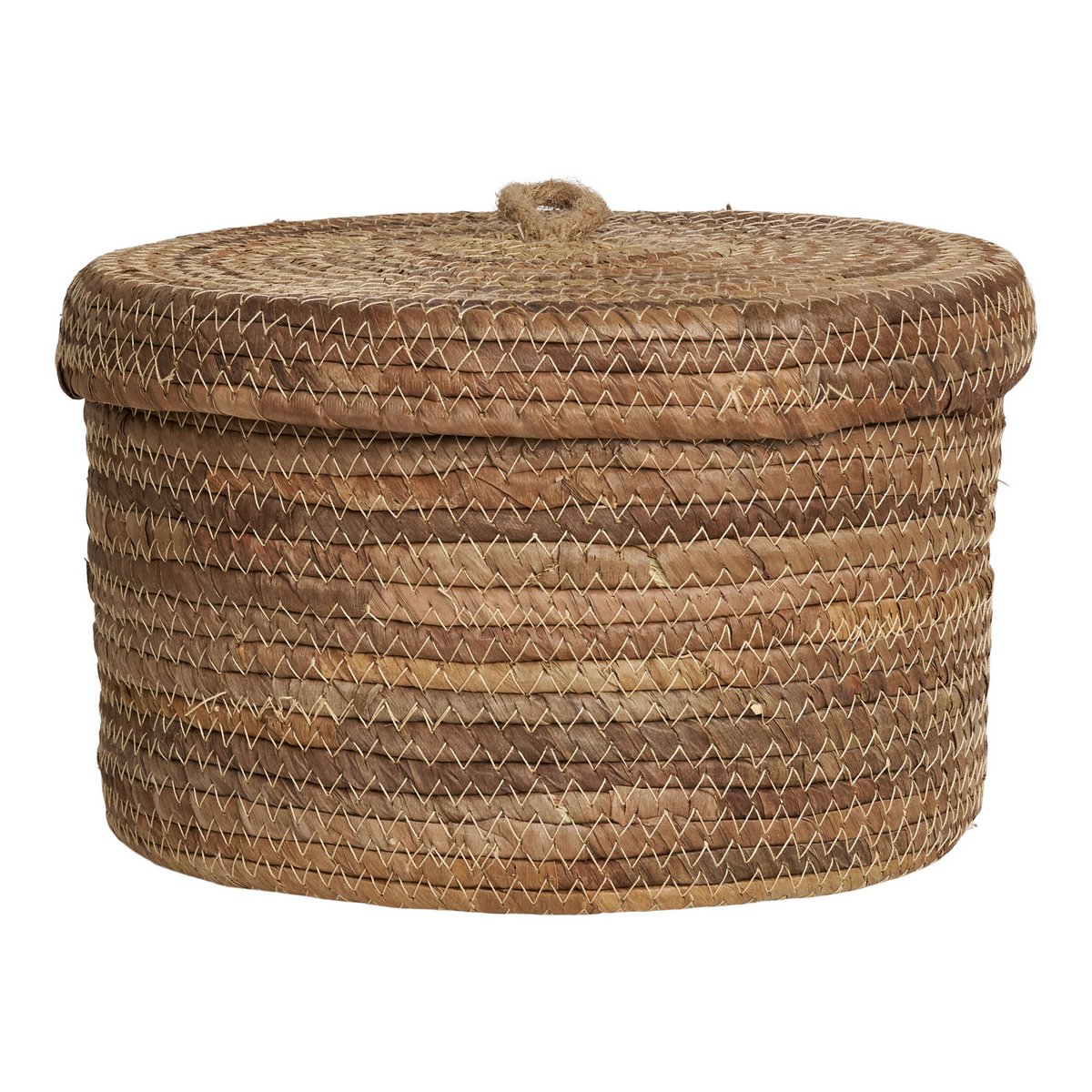 Panier DESIO fermé avec couvercle, vue de face fond blanc