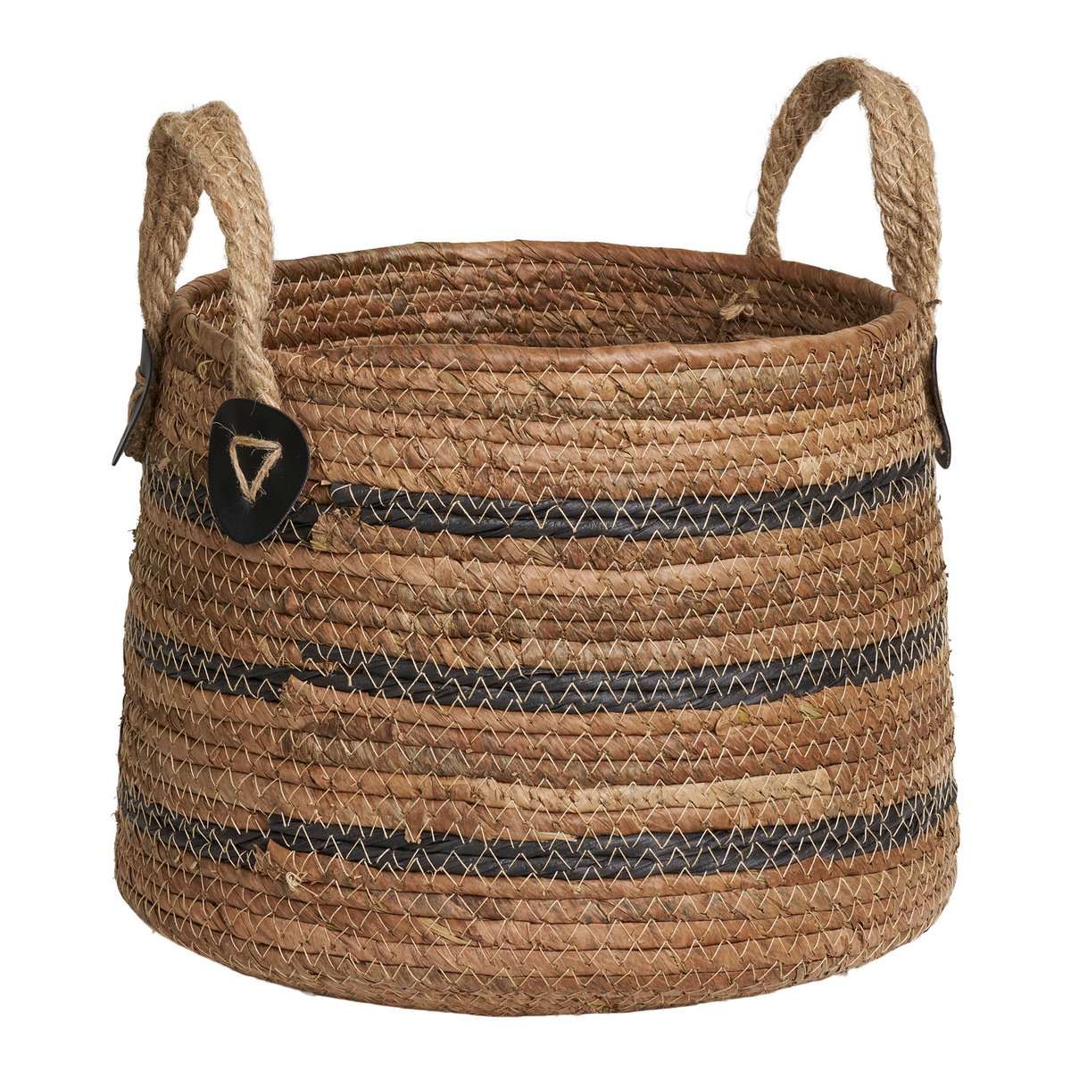 Panier Erba petit format en feuille de bananier – vue de face fond blanc
