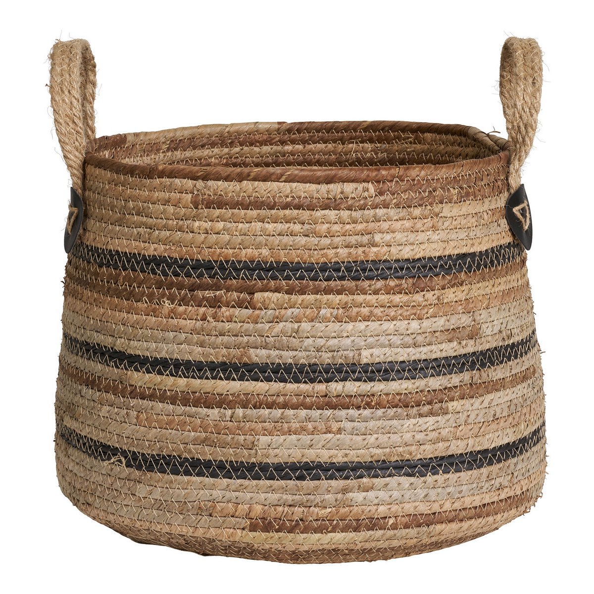 Panier Erba avec plaid et décoration naturelle – ambiance bohème chic