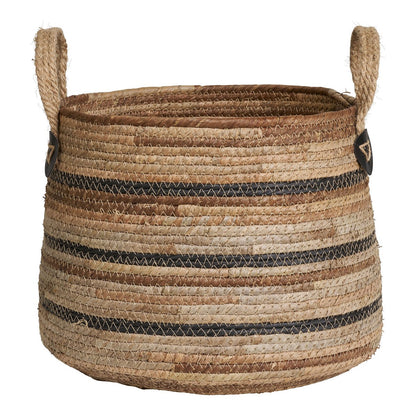 Panier Erba avec plaid et décoration naturelle – ambiance bohème chic