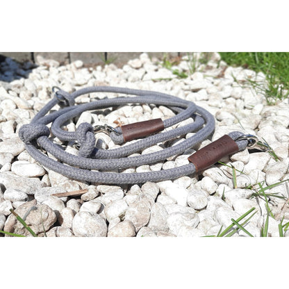 Laisse réglable pour chien Just Cotton – Gris