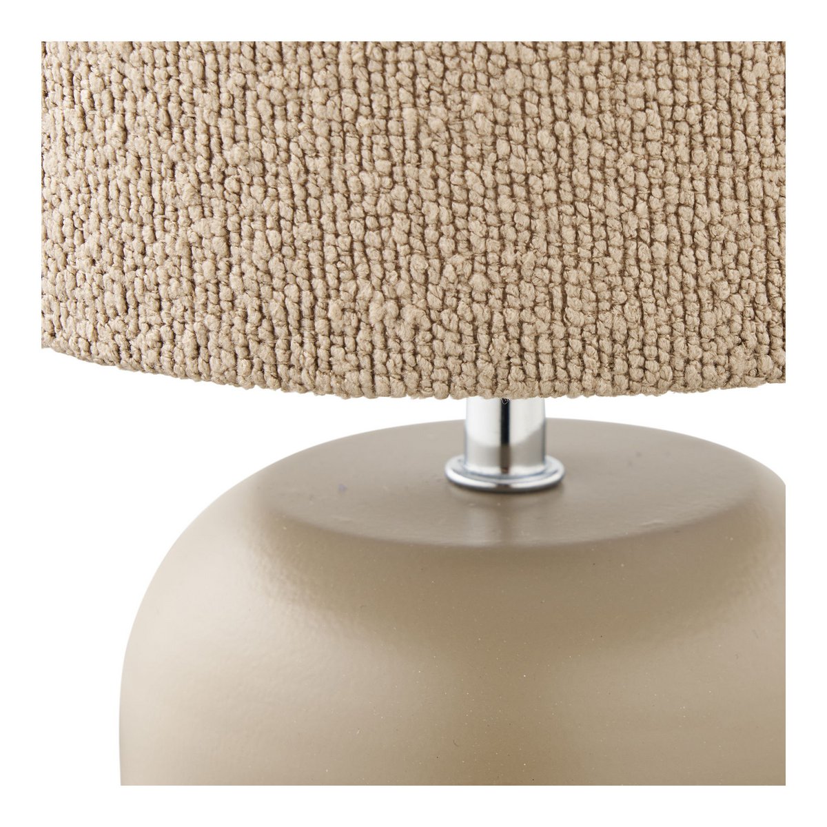 Lampe de table Morlet, métal, gris
