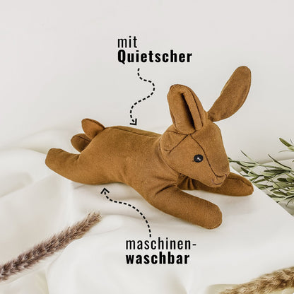 Haru — Le lapin compagnon de jeu pour chien