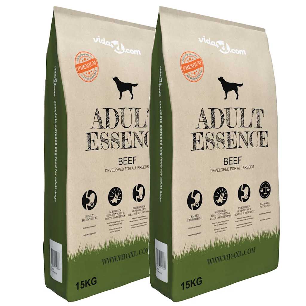 Croquettes chien adulte Adult Essence Bœuf – 2 × 15 kg