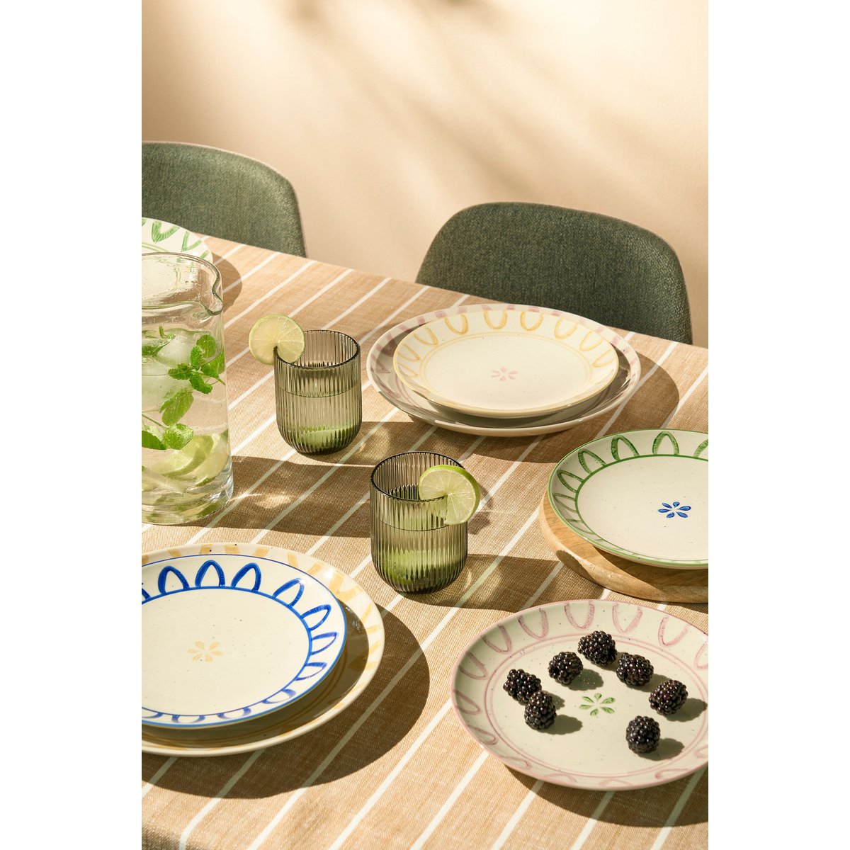 Nappe Alivo Marron – table extérieure lumière naturelle