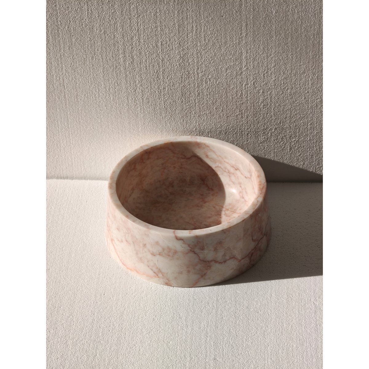 ANIMAUX D'ATELIER | Bol de nourriture en marbre | Crème Rose