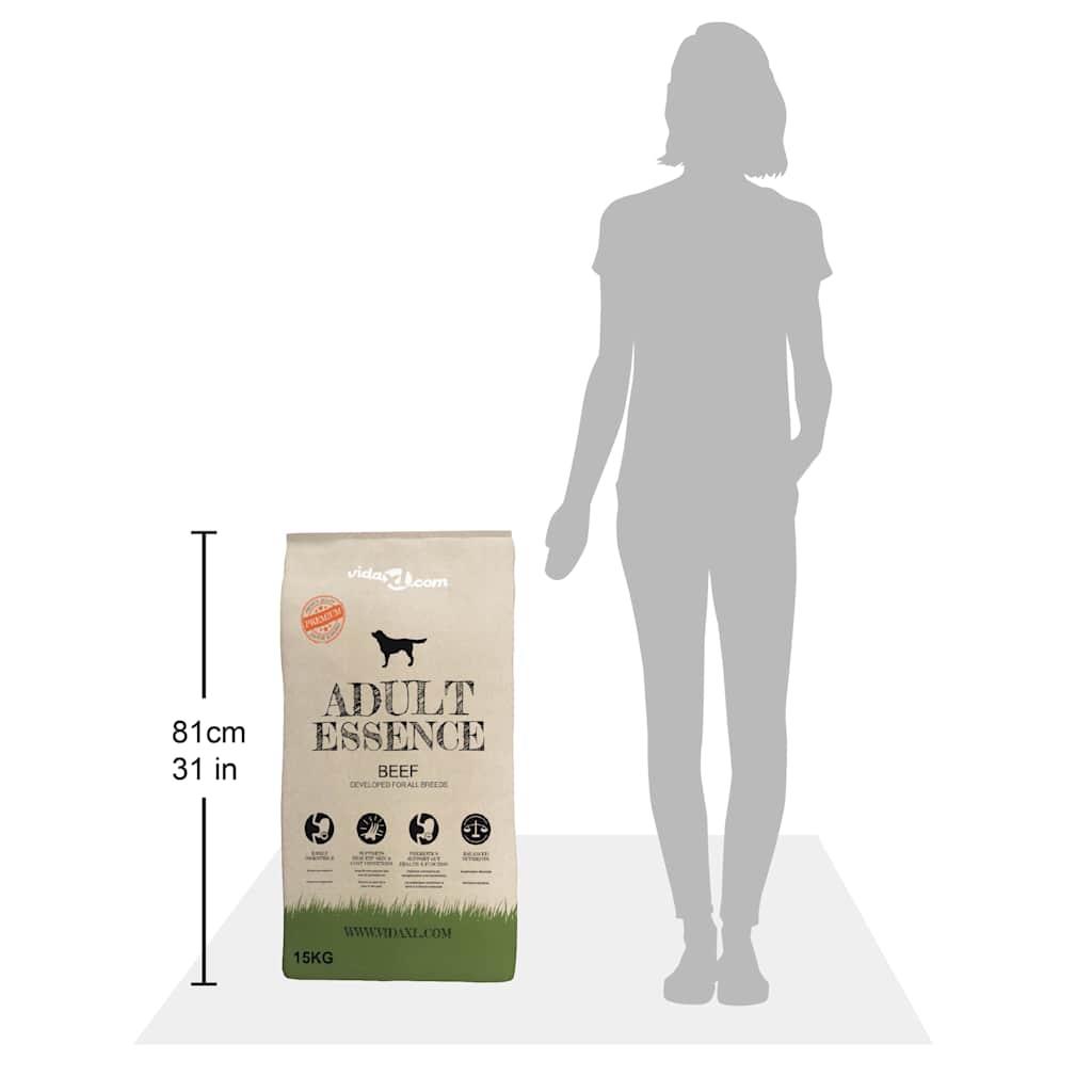 Croquettes chien adulte Adult Essence Bœuf – 2 × 15 kg
