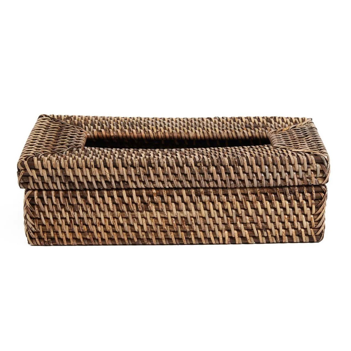 La Boîte à Mouchoirs Classique en Rotin - Brun Naturel