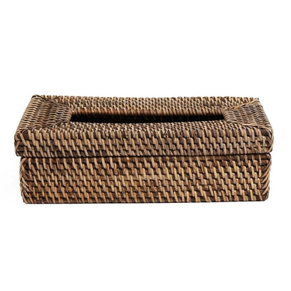 La Boîte à Mouchoirs Classique en Rotin - Brun Naturel