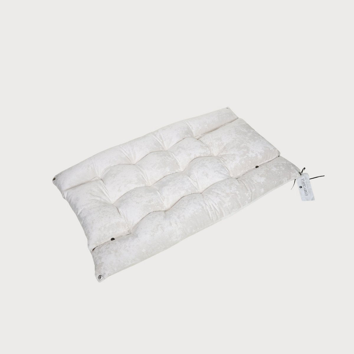 Lit pour chien transformable MALIBU – Velours marbre beige clair