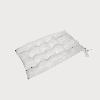 Lit pour chien transformable MALIBU – Velours marbre beige clair