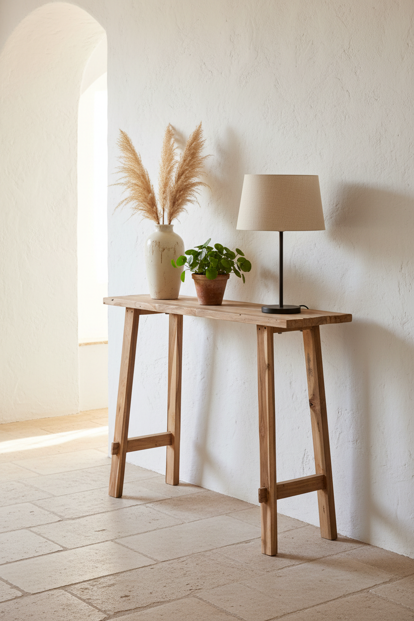Console Girona – ambiance lifestyle entrée méditerranéenne