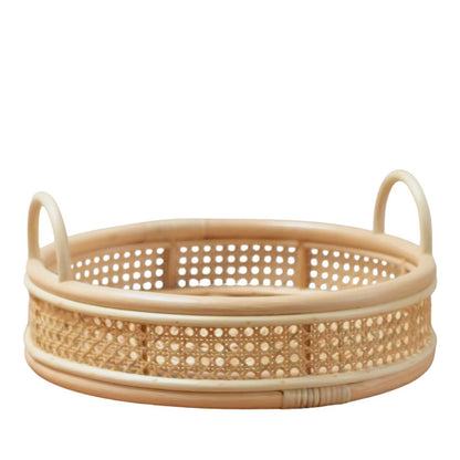 Plateau Neira en rotin naturel – fond blanc